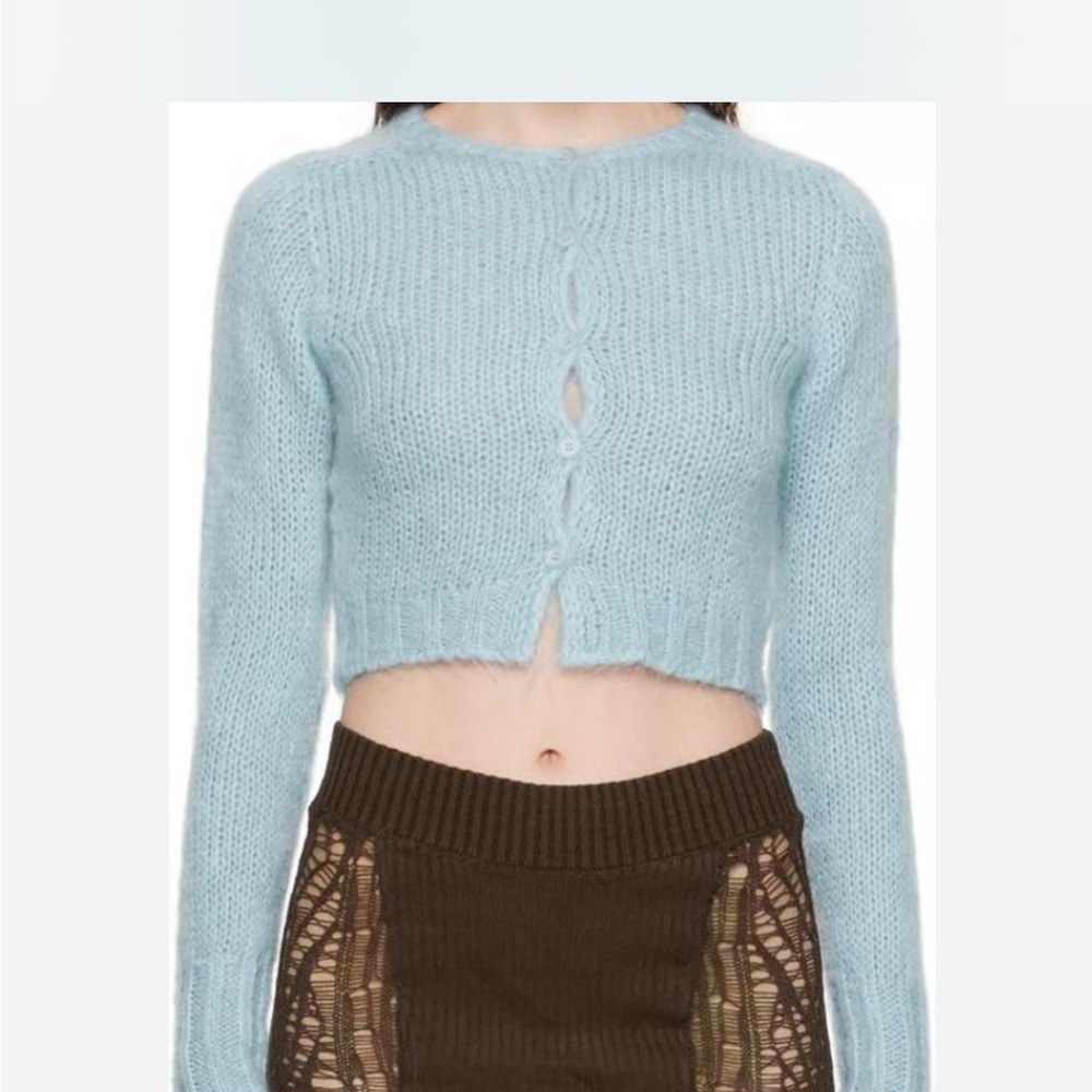 Guizio Light Blue Knit Cardigan